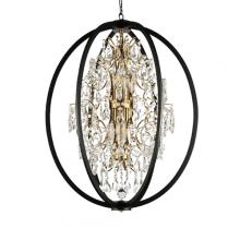 Vinci Lighting Inc. C10821-18AB/BK - Bella Chandelier Aged Brass/Black