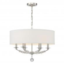 Crystorama 8016-PN - Mirage 6 Light Polished Nickel Chandelier