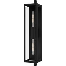 Quoizel DLE8407MBK - Dale 2-Light Matte Black Outdoor Wall Lantern