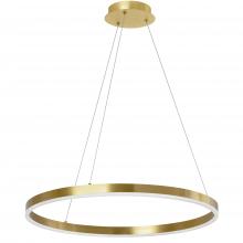  CIR-2434C-5CCT-AGB - 34W Colour Temperature Changing Chandelier, Aged Brass with White Acrylic Diffuser