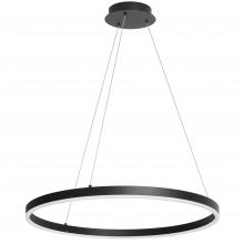  CIR-2434C-5CCT-MB - 34W Colour Temperature Changing Chandelier, Matte Black with White Acrylic Diffuser