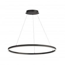  CIR-3263C-5CCT-MB - 63W Colour Changing Temperature Chandelier, Matte Black with White Acrylic Diffuser