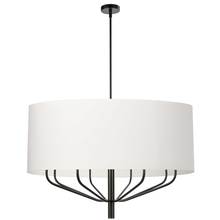 Dainolite ELN-388C-MB-790 - 8LT Incandescent Chandelier, MB w/ WH Shade