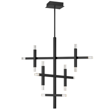  FCS-3656C-MB - 42W Matte Black Chandelier w/ Acrylic Diffuser