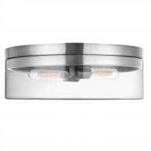 Dainolite FNA-142FH-PC-CLR - 2 Light Incandescent Flush Mount Polished Chrome with Clear Glass