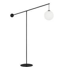 Dainolite HOL-1061F-MB - 1 Light Incandescent Floor Lamp Matte Black with Opal Glass