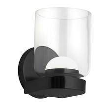  NAD-510LEDW-MB - 10W LED Nadine Wall Sconce Matte Black w/ Clear Glass