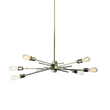 Dainolite NEB-326HP-BC - 6LT Horizontal Pendant, Burnished Chrome Finish