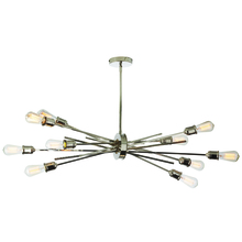  NEB-3910HP-BC - 10 Light Horizontal Pendant, Burnished Chrome Finish