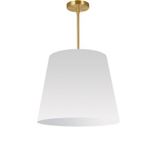 Dainolite ODR-M-790 - 1LT Oversized Drum Pendant Medium, WH Shade