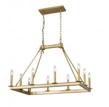 Z-Lite 482-10L-OBR - 10 Light Linear Chandelier