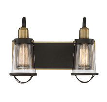 Savoy House Canada 8-1780-2-79 - Lansing 2-Light Bathroom Vanity Light in English Bronze and Warm Brass