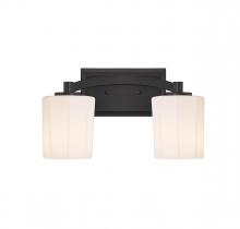 Savoy House Canada 8-7710-2-BK - Whitney 2-Light Bathroom Vanity Light in Matte Black