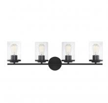 Savoy House Canada 8-8020-4-BK - Marshall 4-Light Bathroom Vanity Light in 
Matte Black