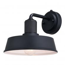 Vaxcel International T0750 - Hammond 10-in. Outdoor Wall Light Matte Black and Glossy White