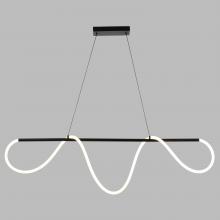 Vaxcel International H0303 - Bowman 57.5-in. W LED Linear Chandelier Matte Black