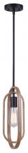 Canarm IPL1078A01BKB - DILAN, IPL1078A01BKB, MBK + Brushed Brown Color, 1 Lt Rod Pendant, 60W Type A