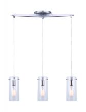 Canarm IPL759A03BN - JONI, 3 Lt Pendant, Clear Glass, 100W Type A, 29.875&#34; W x 19 - 61&#34; H x 4.5&#34; D