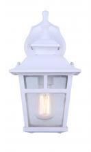 Canarm IOL183TWH-C - Fieldhouse, 1 Light Outdoor Downlight Twinpack, Seeded Glass, 100W Type A, 6 1/4&#34; x 11&#34; x 7