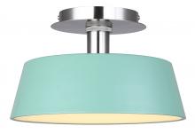 Canarm LFM263A13GRN - Jessa, LFM263A13GRN, BN + GREEN Color, 12.75&#34; LED Flush Mount, Acrylic, 36W LED (Integrated)