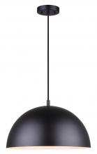 Canarm IPL734B01BK - SADIE, IPL734B01BK, MBK Color, 1 Lt Rod Pendant, 100W Type A, 15.75&#34; W x 11.25 - 59.25&#34; H