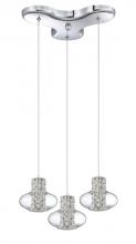 Kendal PF52-3LPA-CH - ARIA series 3-Light Chrome Pendant Pan