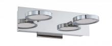 Kendal VF7300-2L-CH - MILAN series 2-Light LED Chrome Bath Light