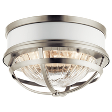 Kichler 43013NI - Tollis™ 12&#34; 2 Light Flush Mount Brushed Nickel