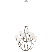 Kichler 43534CLP - Thisbe™ 33&#34; 9 Light 2 Tier Chandelier Classic Pewter