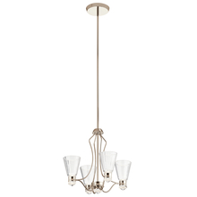 Kichler 44353PNLED - Kayva™20.25&#34; LED 9 Light Chandelier Polished Nickel