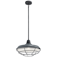 Kichler 49993GG - Pier™ 1 Light 16&#34; Convertible Pendant Gloss Grey