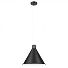 Kichler 52177BK - Zailey 14.25&#34; 1-Light Cone Pendant in Black