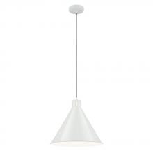 Kichler 52177WH - Zailey 14.25&#34; 1-Light Cone Pendant in White