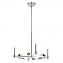 Kichler 52426PN - Tolani 20.25&#34; 4-Light Chandelier in Polished Nickel