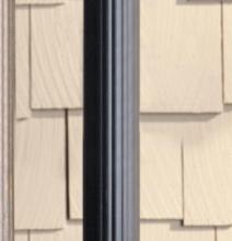 Kichler 9595BK - Outdoor Fluted Post