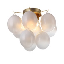 Artcraft AC11993WH - Globo Collection 4-Light Semi-Flush Mount Brass