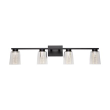 Artcraft AC7354BK - Dalton Collection 4-Light Bathroom Vanity Fixture Black