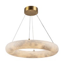 Artcraft AC7468BR - Camila Collection 1-Light 19&#34; Chandelier Brushed Brass