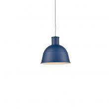 Kuzco Lighting Inc 493513-IB - Irving Pendant, Indigo Blue with White Interior