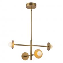 Kuzco Lighting Inc CH15504-BG-UNV - Elixir 22-in Brushed Gold LED Chandelier