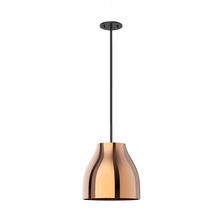 Kuzco Lighting Inc PD62012-BK/CP - Trinity 12-in Black/Copper LED Pendant