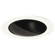 Galaxy Lighting 204BK - 4&#34; Line Voltage Step Baffle Wall Wash Trim - Black