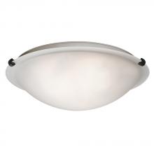 Galaxy Lighting 680116FR-BK - CEIL 16&#34; BK CAST CLIP FROSTED Glass 3X60W