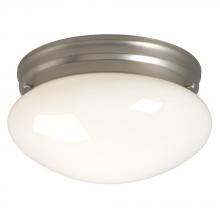 Galaxy Lighting 810210PT - Utility Flush Mount - Pewter w/ White Glass