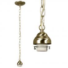 Galaxy Lighting 811851AB-H - Mini Pendant Holder w/ 36&#34; Chain - Antique Brass