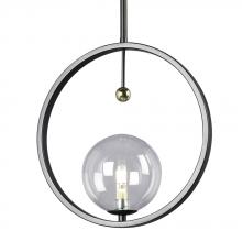 Galaxy Lighting 924744BK - Mini Pendant BK w/6&#34;, 12&#34; & 18&#34; Ext. Rods