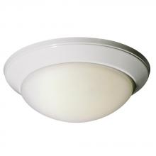  ES626102WH - Flush Mount Ceiling Light - in White finish with White Glass