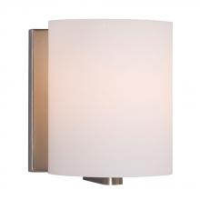  ES710231BN - 1-Light Bath & Vanity Light - in Brushed Nickel finish with Satin White Glass