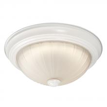  L625021WH010A1 - LED Flush Mount Ceiling Light - in White  finish with Frosted Melon Glass