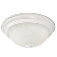  L625031WH010A1 - LED Flush Mount Ceiling Light - in White finish with Marbled Glass